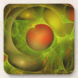 Grünes Öl Rotes Wasser Untersetzer