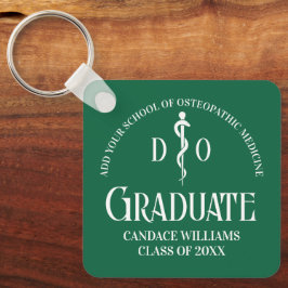 Grünes Osteopathisches Geschenk für den Abschluss  Schlüsselanhänger