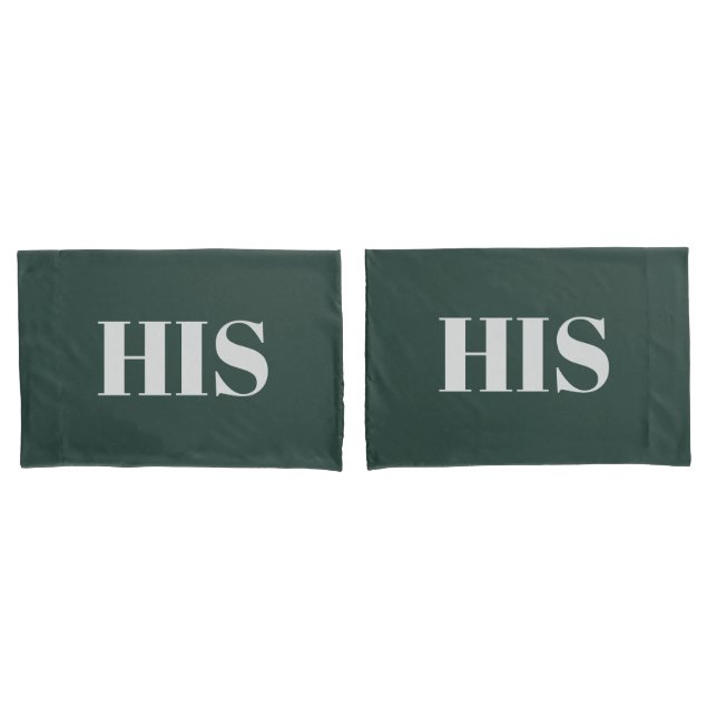 Grünes Paar elegante moderne, rustikale Einrichtun Kissenbezug (Vorderseite-Set)