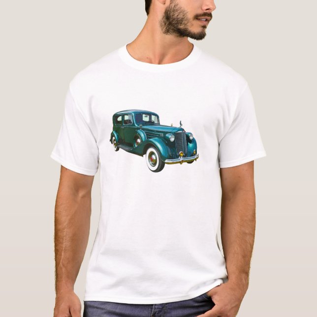 Grünes Packard Luxus-Auto T-Shirt (Vorderseite)