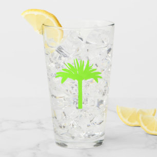 Grünes Palme-Glas Glas