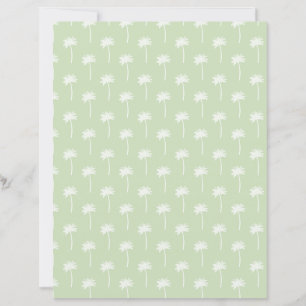 grünes Palmenbaum-Scrapbooking-Papier