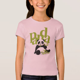 grünes Panda-Shirt T-Shirt