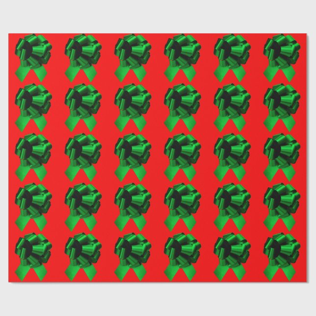 Grünes Papier zum Roten Wrapping Geschenkpapier (Flach)