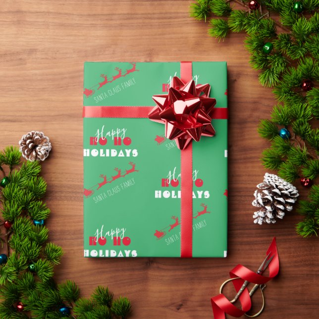 Grünes Papier zum Weihnachtsgebäck Geschenkpapier (Feiertagsgeschenk)