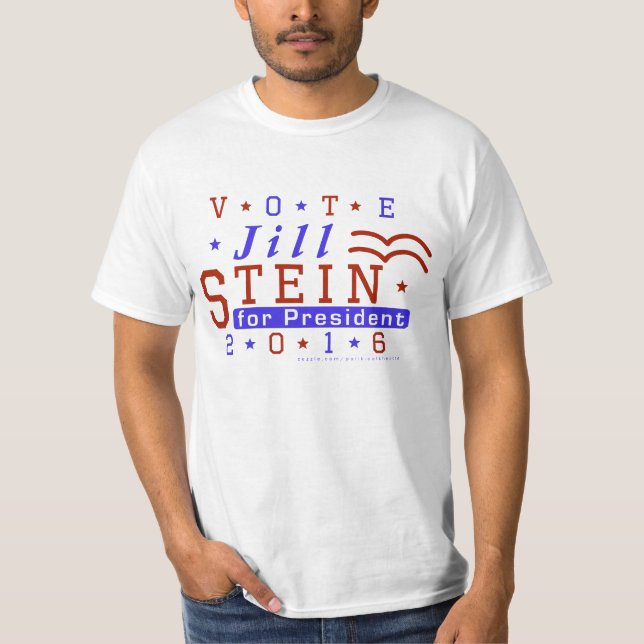 Grünes Party 2016 Jill-Stein Präsidenten-Wahl T-Shirt (Vorderseite)