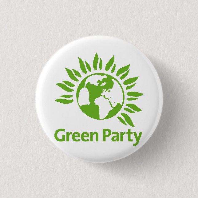 Grünes Party Button (Vorderseite)