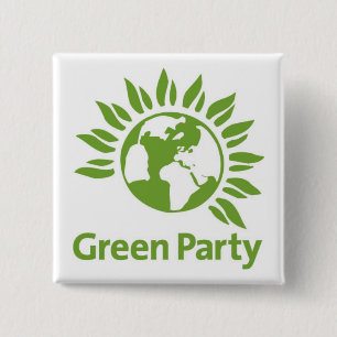 Grünes Party Button