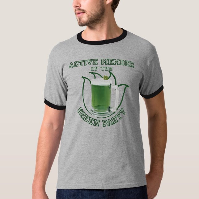 Grünes Party T-Shirt (Vorderseite)