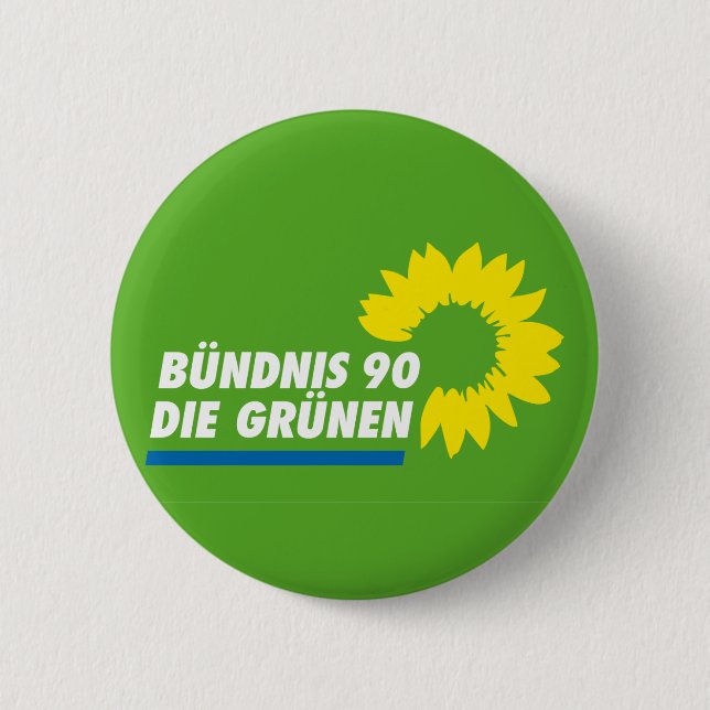Grünes Party von Deutschland Button (Vorderseite)