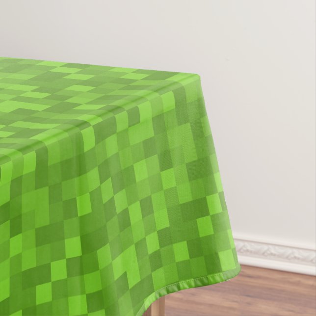 Grünes Pixelmuster Retro 8-Bit Gaming Tischdecke (Beispiel)