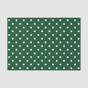 Grünes Polka Dots Tissue Paper Seidenpapier