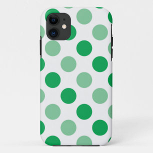 Grünes Polka-Punktmuster Case-Mate iPhone Hülle