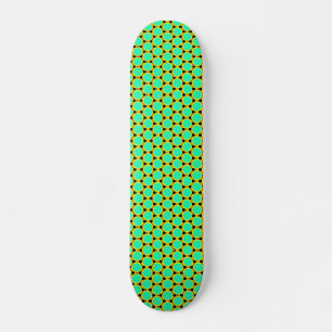 Grünes Polygonmuster Skateboard