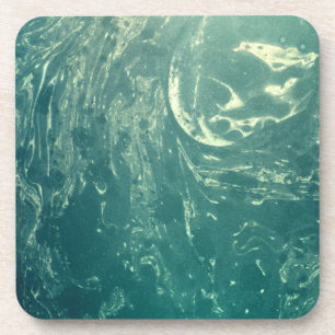 Grünes Psychedelbuch Getränkeuntersetzer