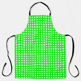 Grünes Quadratmaschengitter Schürze