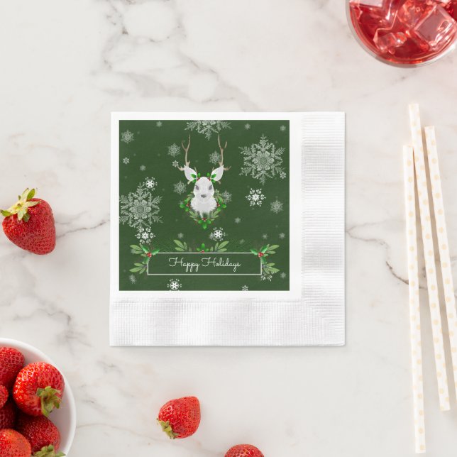 Grünes Reindepapier Napkin Serviette (Beispiel)
