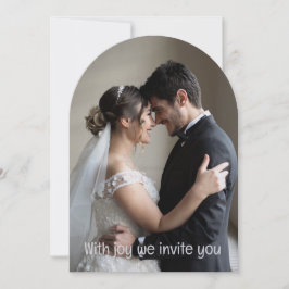 Grünes Romantisches Paar Personalisierte Hochzeit  Einladung