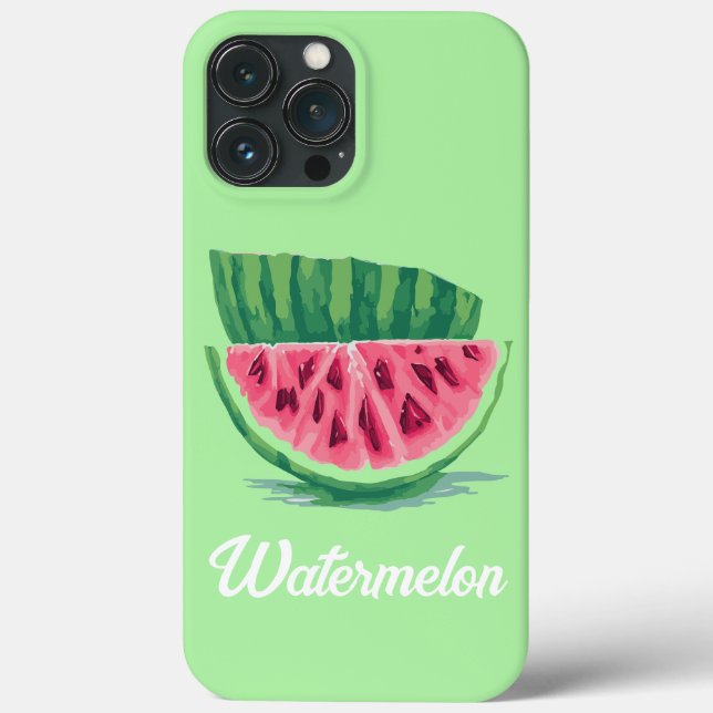 Grünes Rosa Wassermelone Frischobst Case-Mate iPhone Hülle (Rückseite)