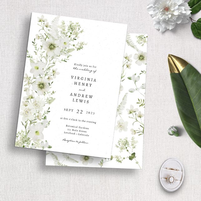 Grünes Rustikales Boho Hochzeitseinladung Einladung (Von Creator hochgeladen)
