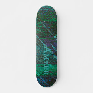 Grünes rustikales Holz Personalisiert Skateboard