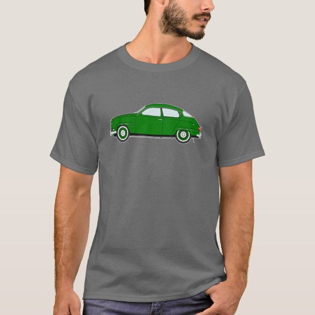 grünes saab 96 T-Shirt (Vorderseite)