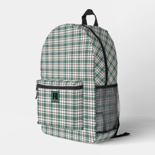 grünes Schachbrettmuster Bedruckter Rucksack