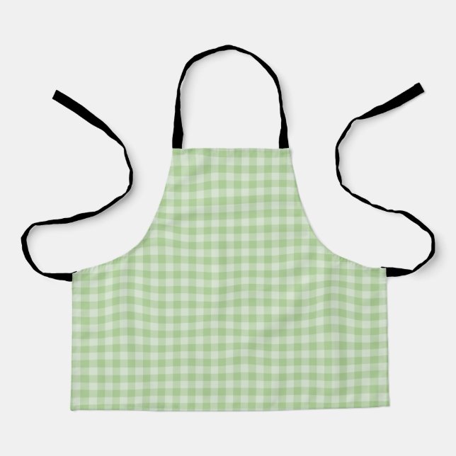 Grünes Schachbrettmuster Schürze (Vorderseite)