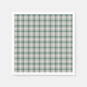 grünes Schachbrettmuster Serviette