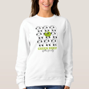 Grünes Schaf der Familie, Vegan Sweatshirt
