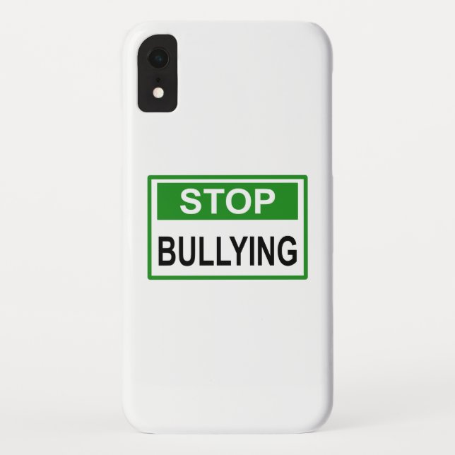 Grünes Schild gegen Mobbing Case-Mate iPhone Hülle (Rückseite)
