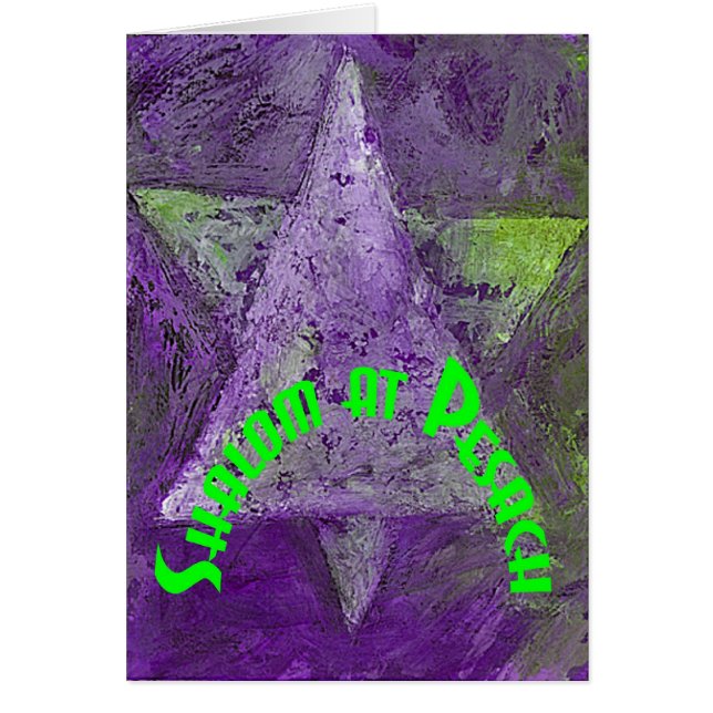 Grünes shalom bei Pesach (Vorne)