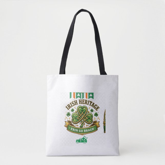 Grünes Shamrock-Glücksbringer-Design (Vorderseite)
