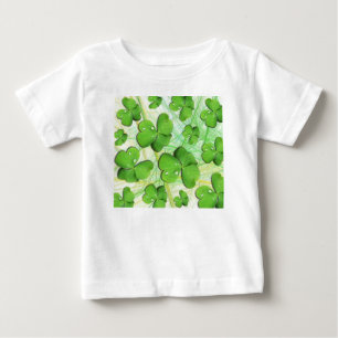 Grünes Shamrock St. Patrick's Day Baby T-Shirt