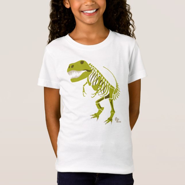 Grünes Shirt T Rex (Vorderseite)
