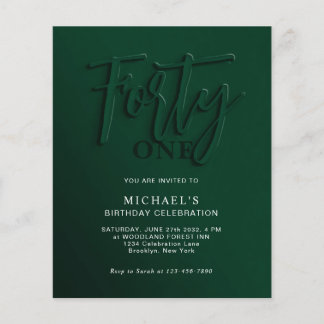 Grünes Skript des HAUSHALTSPLANS 40. Erwachsene Ge