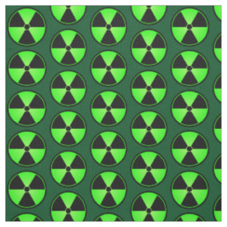 Grünes Strahlungs-Symbol Stoff