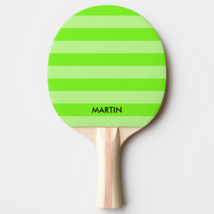 Grünes StreifenTischtennis-Klingeln pong Tischtennis Schläger