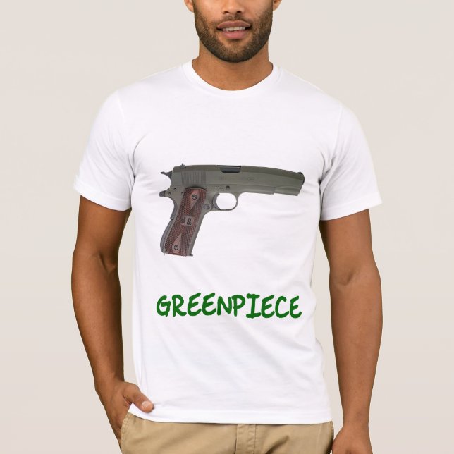 Grünes Stück T-Shirt (Vorderseite)