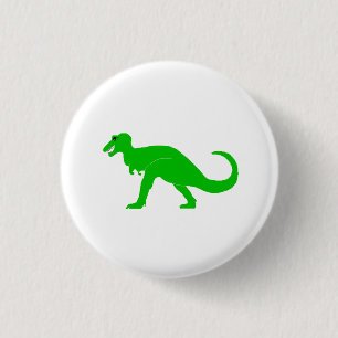 Grünes T-Rex Button