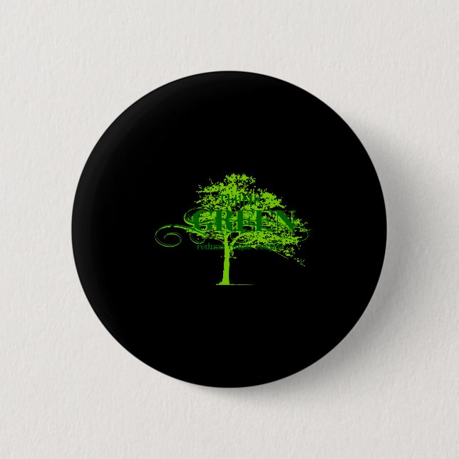 Grünes T-Shirt denken  Button (Vorderseite)