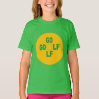 Grünes T-Shirt Kinder Sport GOLF