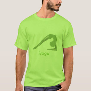 Grünes T-Shirt-Yogapose T-Shirt