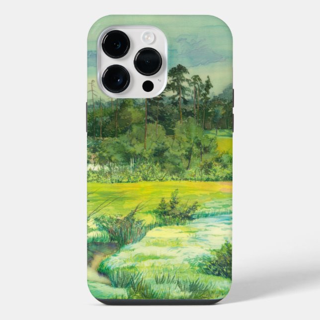 grünes Tal iPhone Hülle (Rückseite)