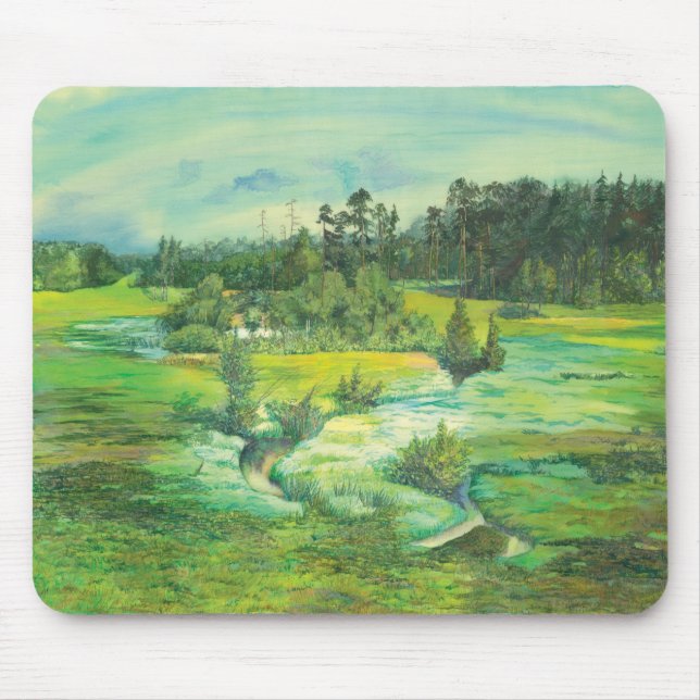 grünes Tal Mousepad (Vorne)