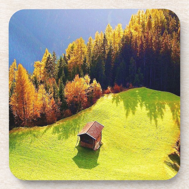 Grünes Tal Untersetzer (Vorderseite)