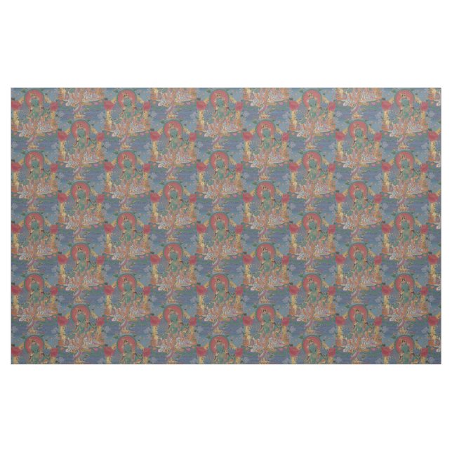 Grünes Tara-Gewebe Stoff (Fat Quarter (45,7 x 55,9 cm))