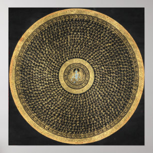 Grünes Tara-Mandala Thangka Plakat