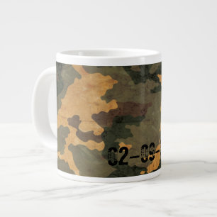 Grünes Tarnmuster vintage 2020 Jumbo-Tasse
