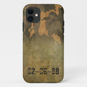 Grünes Tarnmuster vintage V2.0 Case-Mate iPhone Hülle